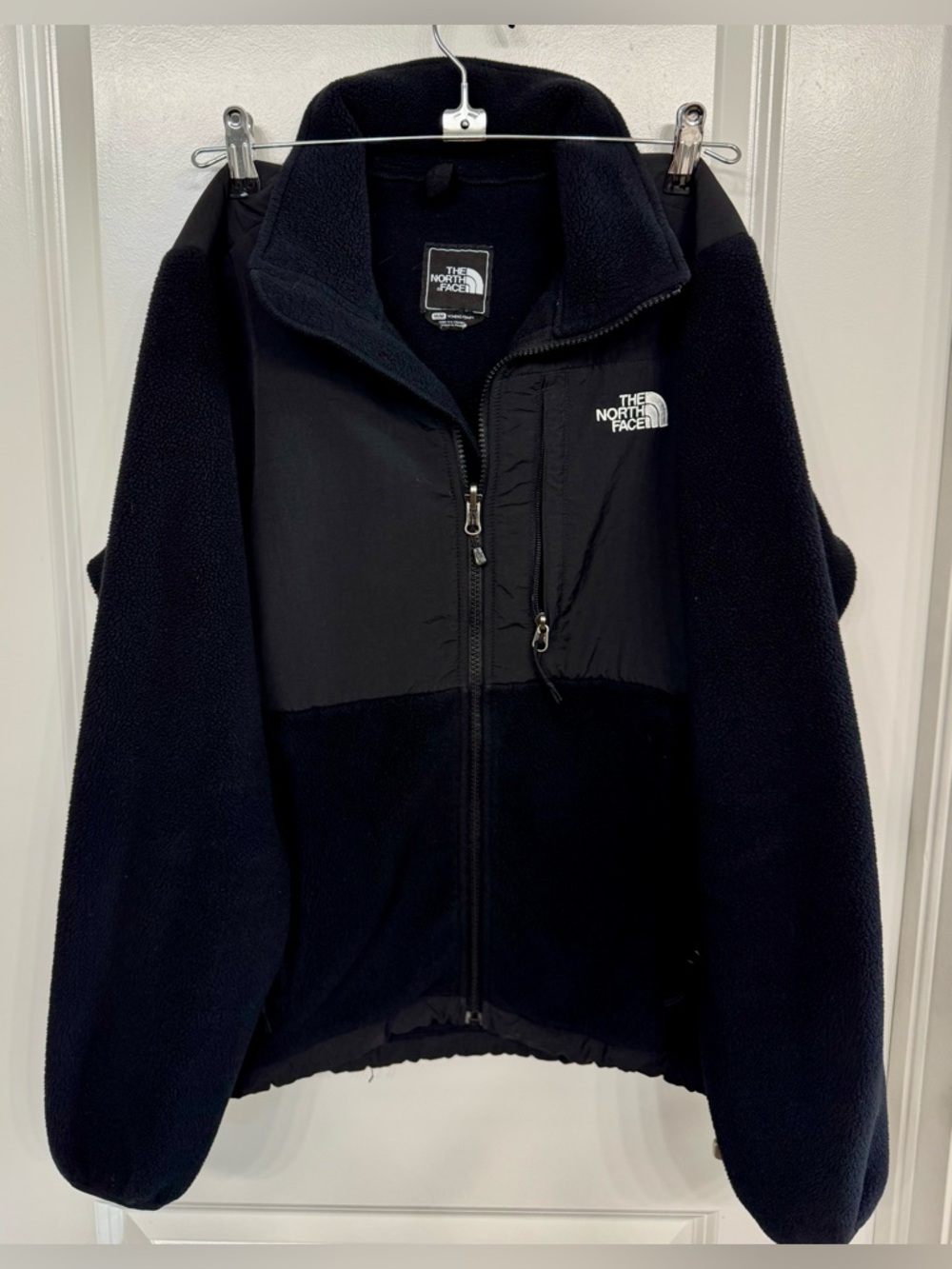 The North Face Black Womens Fleece Jacket with Zip Chest Pocket